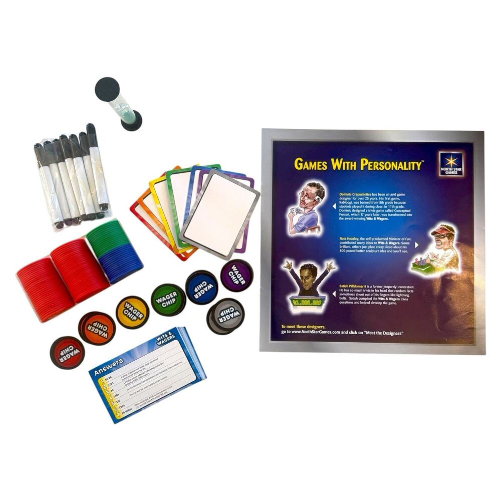 Wits & Wagers Party Trivia Board Game – Complete Set – Excellent Condition - Picture 2 of 9